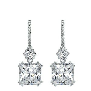 Genevive Sterling CZ Earrings